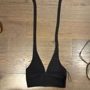 Black Garage Halter Top